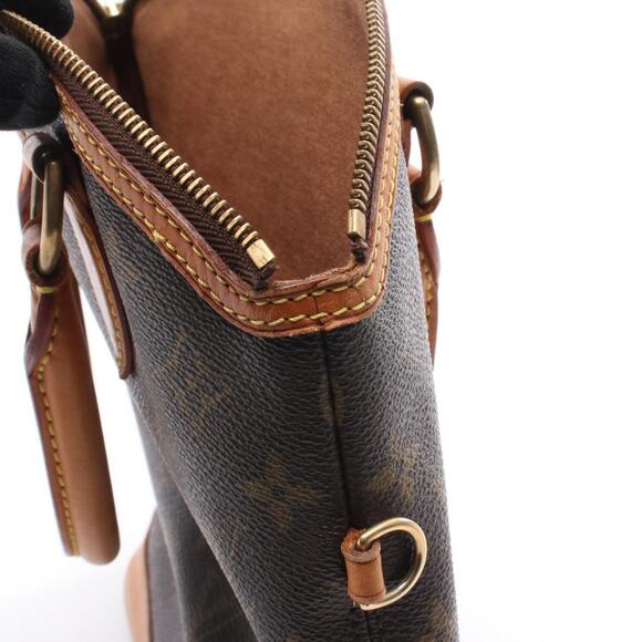 LOUIS VUITTON Authentic Brown Monogram Leather Lockit Bag - Picture 10 of 11